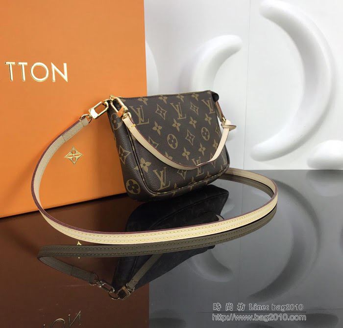 路易威登LV女包 頂級原單 M51980 MINI POCHETTE ACCESSORIES 大號手袋 可手拿可手提 單肩斜挎 萬能手袋  ydh2666